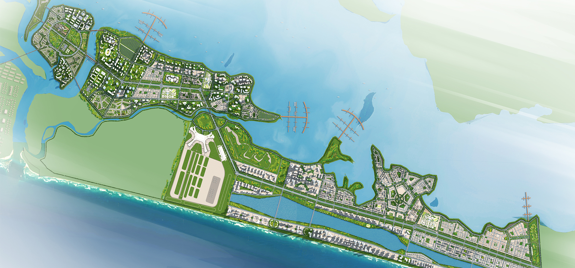  Plan de masse pour îles N°1-N°4